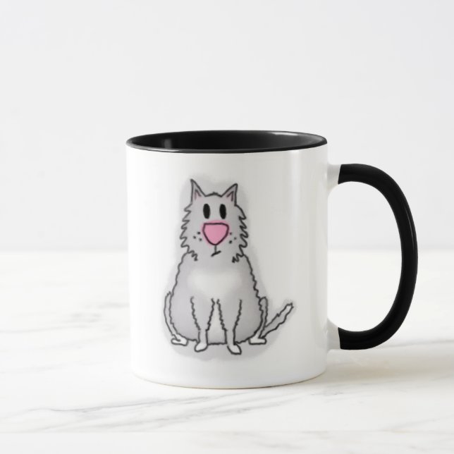 Cartoon Cat Mug (Right)