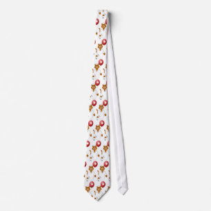 Cartoon Cat Nurse with Balloon Tie