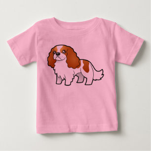 Cartoon Cavalier King Charles Spaniel Baby T-Shirt