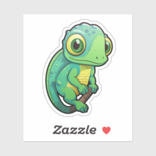 Cartoon chameleon illustration