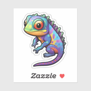 Cartoon chameleon illustration