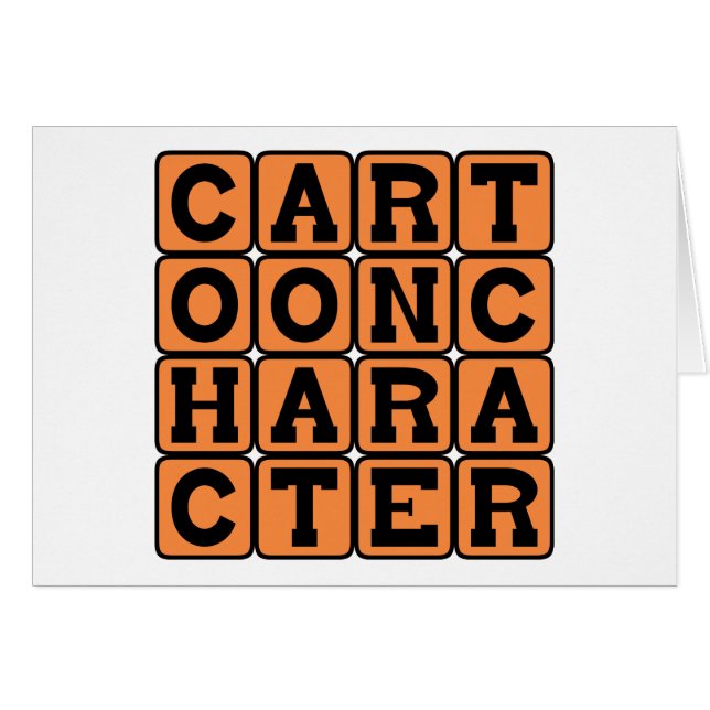 Cartoon Character, Animated Being (Front Horizontal)