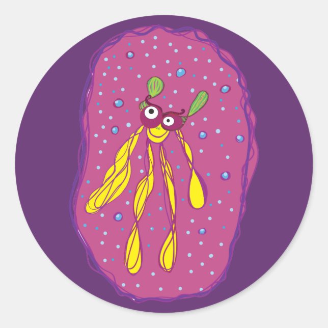 Cartoon Character Cute Bug Sticker (Front)