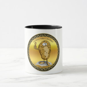 cartoon character potato with big eyes 3 mug