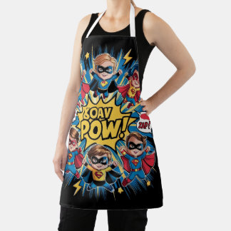 Cartoon Characters for Kitchen Heroes-Adventures Apron