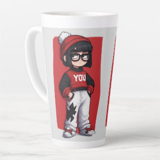 Cartoon characters  latte mug