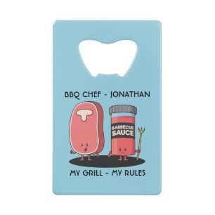 Cartoon Characters Steak & Sauce Custom BBQ Chef