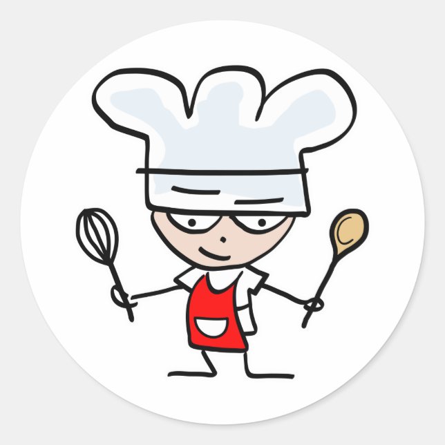Cartoon chef stickers (Front)