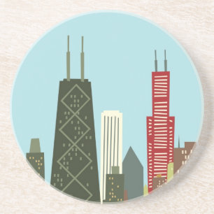 Cartoon Chicago Coaster