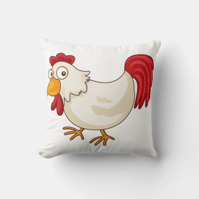 Cartoon Chicken Pillow (Front)