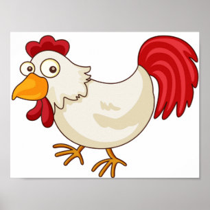Cartoon Chicken Poster