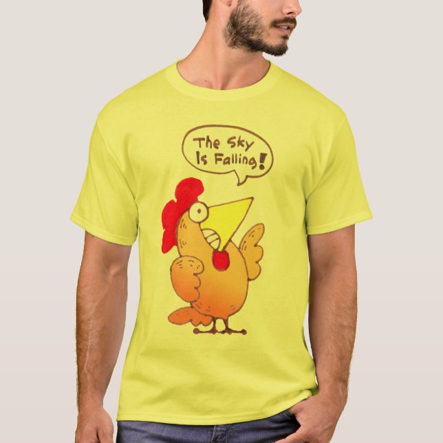 Cartoon Chicken T Shirt | Chicken Little T Shirt (Front)