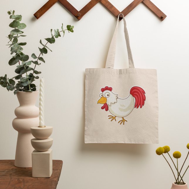 Cartoon Chicken Tote Bag (Creator Uploaded)