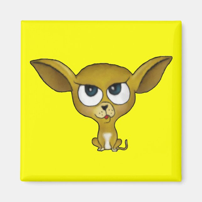 Cartoon Chihuahua Magnet (Front)