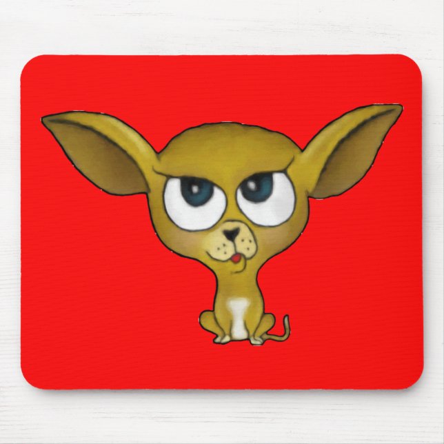 Cartoon Chihuahua Mousepad (Front)