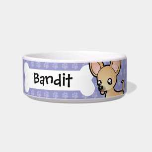 Cartoon Chihuahua (smooth coat) Bowl
