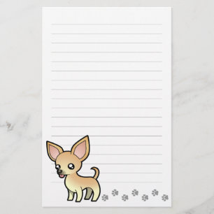 Cartoon Chihuahua (smooth coat) Stationery