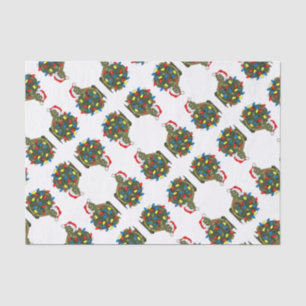 Cartoon Christmas Lights Turtle Tissue Paper