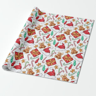Cartoon Christmas Pattern Wrapping Paper