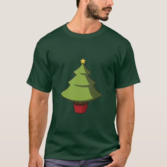 Cartoon Christmas Tree T-Shirt (Front)