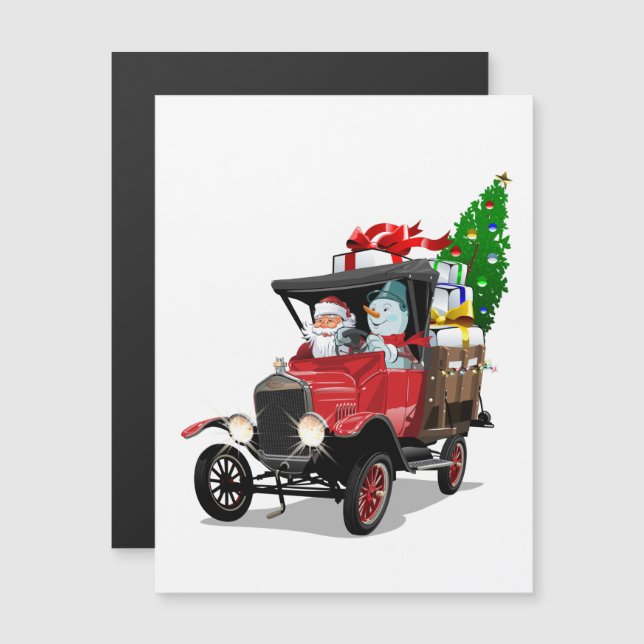 Cartoon Christmas truck (Front/Back)