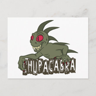 Cartoon Chupacabra Postcard
