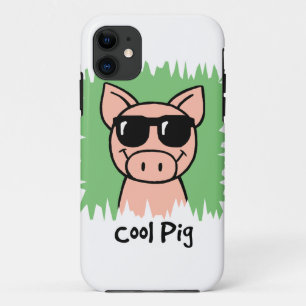 Cartoon Clip Art Cool Pig with Sunglasses Case-Mate iPhone Case