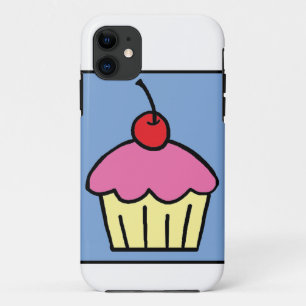 Cartoon Clip Art Cupcake Frosting Cherry Dessert Case-Mate iPhone Case