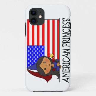 Cartoon Clip Art Cute American Princess Flag Case-Mate iPhone Case