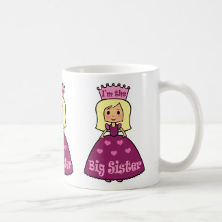 Cartoon Clip Art Cute Big Sister Princess Hearts Coffee Mug