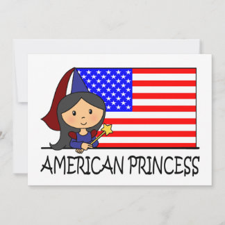 Cartoon Clip Art Cute Princess Girl Birthday Party Invitation
