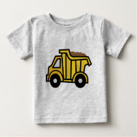 Cartoon Clip Art with a Construction Dump Truck
