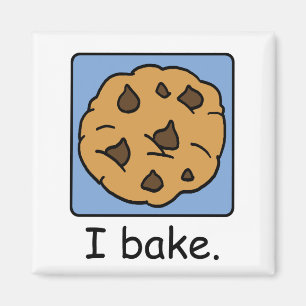 Cartoon Clip Art Yummy Chocolate Chip Cookie Magnet