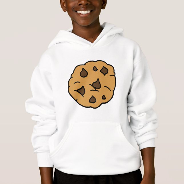 Cartoon Clipart HUGE Chocolate Chip Cookie Dessert (Front)