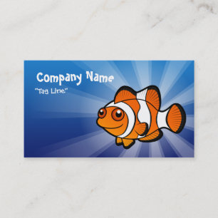 Cartoon Clownfish Business Card