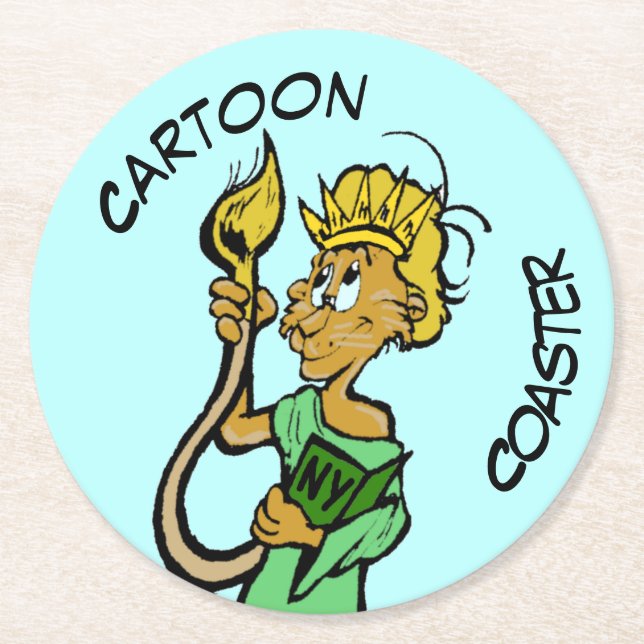 Cartoon Coaster: Liberty Lion Coaster (Front)
