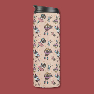 Cartoon Coffee Bean Dance Party Thermal Tumbler