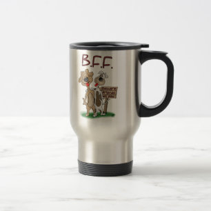 Cartoon Coffee Mugs: Best Friends Forever Travel Mug