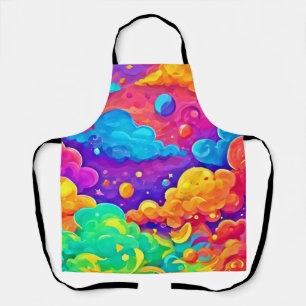 Cartoon Colour Burst Art Apron
