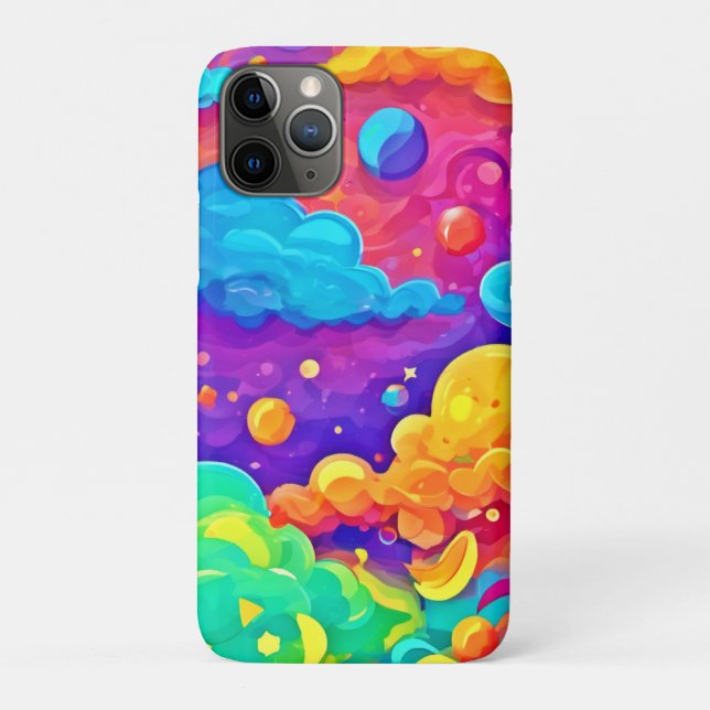 Cartoon Colour Burst Art Case-Mate iPhone Case (Back)