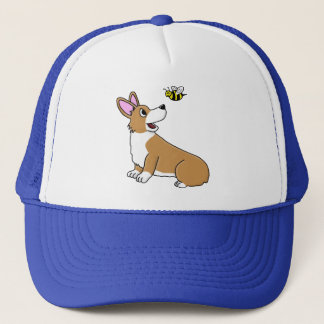 Cartoon Corgi Bee Hat