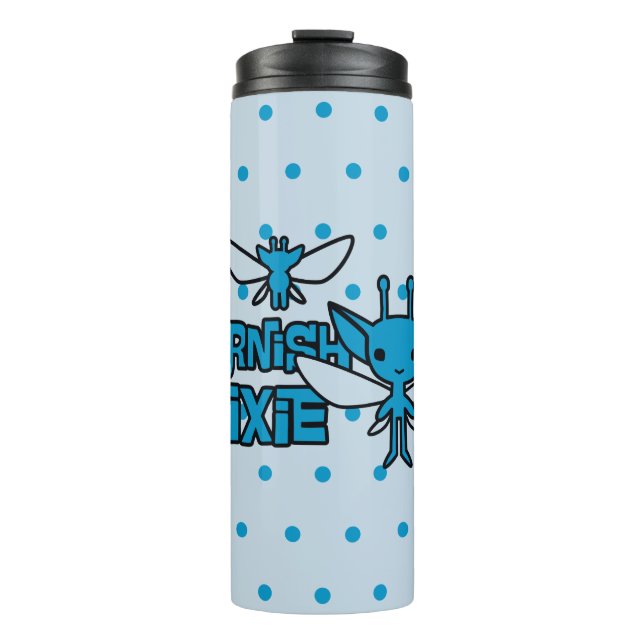 Cartoon Cornish Pixie Character Art Thermal Tumbler (Front)