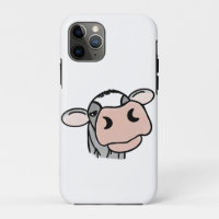 cartoon cow black white pink kiss grey farm animal