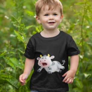 Cartoon Cow - Cute Cartoon Cow T-Shirt