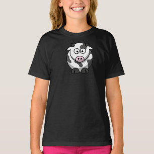 Cartoon Cow Girls T-Shirt