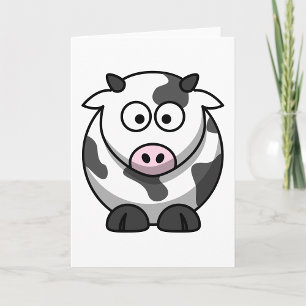 Cartoon Cow Greeting Cards