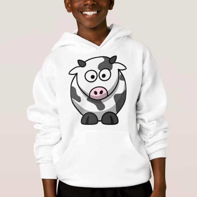 Cartoon Cow Hoodie (Front)