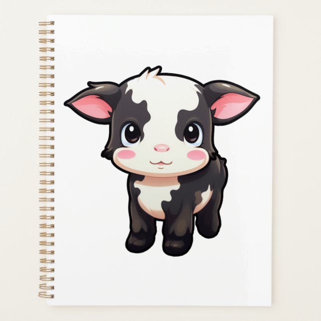 Cartoon cow illustration planner (Front)