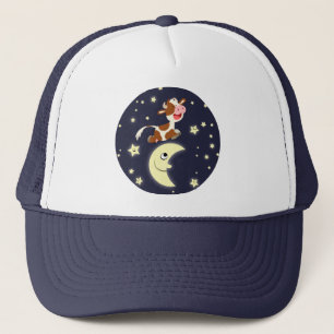 Cartoon Cow Jumped Over The Moon Hat