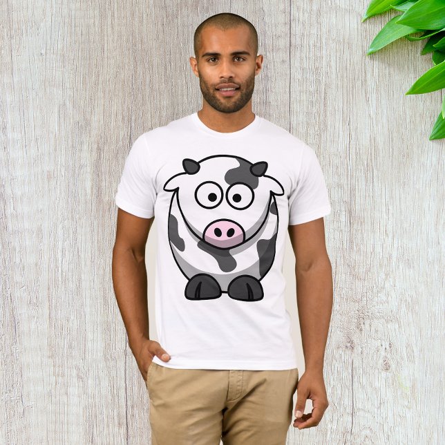 Cartoon Cow Mens T-Shirt (Creator Uploaded)